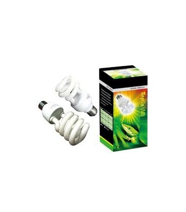 Reptile Spiral Nebula UVB 5.0 - Lampadina compatta che emette raggi UVB, 5% a basso consumo