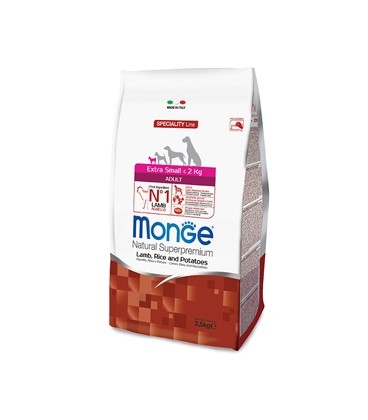 Monge - Natural Superpremium Cani Extra Small Adult Agnello, Riso e Patate gr.2.5