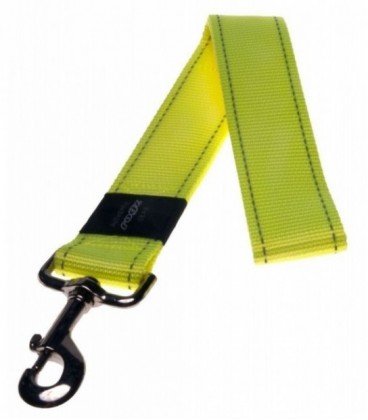 Rogz Landing strip Guinzaglio naylon riflettente XXL larg. 40 x lung.54 cm giallo luminoso