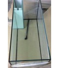 Vasca Acquario Artigianale Professionale IN TOTAL VETRO EXTRA CHIARO - 100x50x70h - 350LT (con supporto)