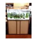 Vasca Acquario Artigianale Professionale IN TOTAL VETRO EXTRA CHIARO - 100x50x70h - 350LT (con supporto)