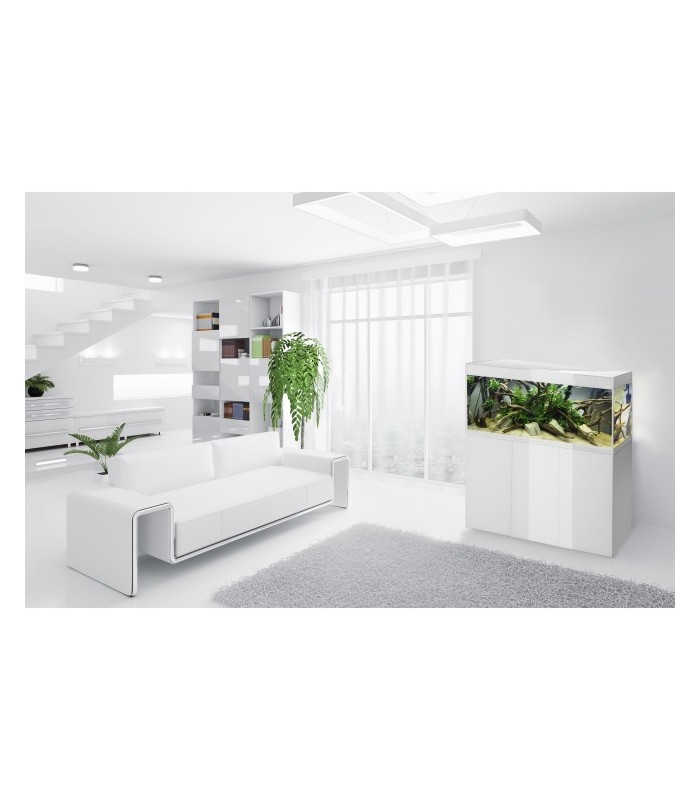 ACQUARIO AQUAEL GLOSSY 80 WITHE ACQUARIO 151LT CON SUPPORTO