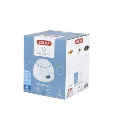 Zolux areatore igloo 200 2 vie per acquario da 100 fino a 200 litri colore bianco