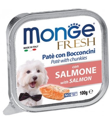 Monge Fresh Paté e Bocconcini con Salmone gr 100