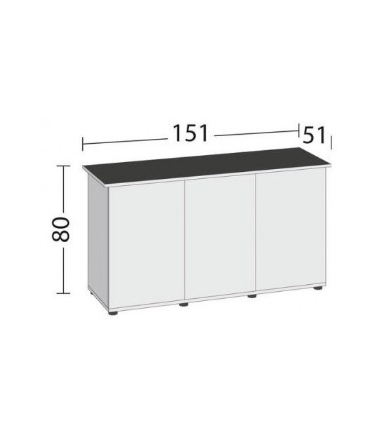 Mobile In Legno Per Acquario - Stand Bubai 100 Nero, 101 X 41 X H 73 Cm -  Ferplast in vendita online