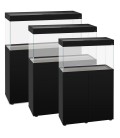 AQUAEL ACQUARIO OPTI SET 125 LITRI 81X36X51 H CM NERO (CON SUPPORTO)