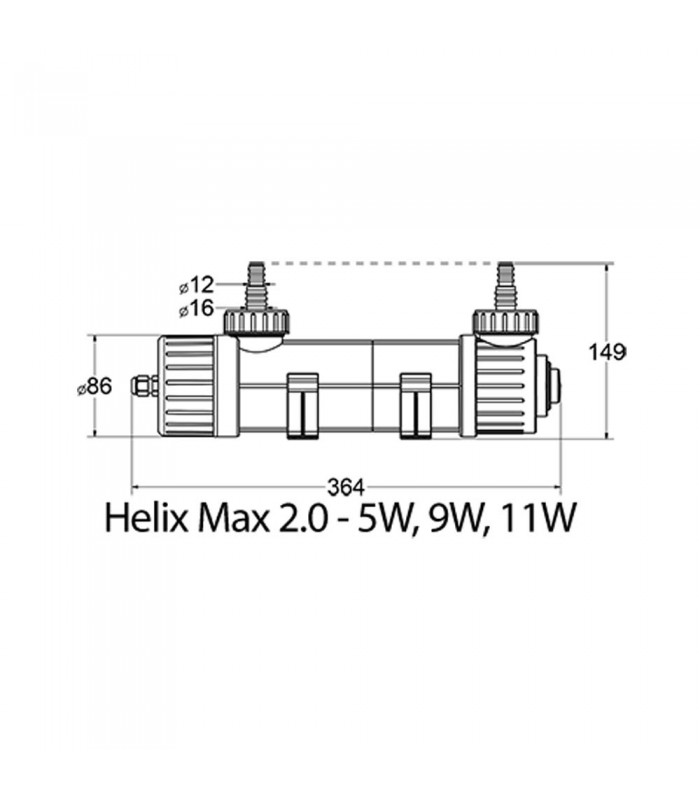 Aqua Medic Helix Max 2.0 - 9 W Lampada UV-C