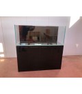 Vasca Acquario Artigianale Professionale IN TOTAL VETRO EXTRA CHIARO - 150X80X60H - 720LT (CON SUPPORTO MOBILE)