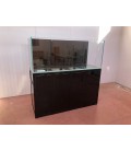 Vasca Acquario Artigianale Professionale IN TOTAL VETRO EXTRA CHIARO - 150X80X60H - 720LT (CON SUPPORTO MOBILE)