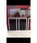 Vasca Acquario Artigianale Professionale IN TOTAL VETRO EXTRA CHIARO - 150X80X60H - 720LT (CON SUPPORTO MOBILE)