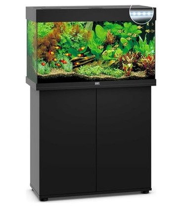 Juwel acquario Rio 125 nero con illuminazione a led (senza supporto)