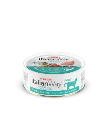 Italian Way Gatti Adulti Sterilized Trota e Mirtillo 80 gr