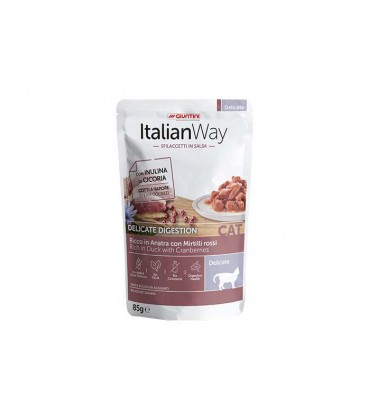 Italian way sfilaccetti in salsa Cat Delicate con anatra e mirtilli rossi gr 85