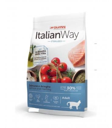 Italian Way per Gatto Adult Exigent con Salmone e Aringhe da 1,5 kg