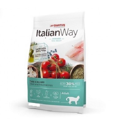 ITALIAN WAY CAT ADULT STERILIZED IDEAL WEIGHT TROTA E MIRTILLI 1,5Kg