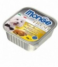 Monge Fresh pate' e bocconcini in vaschetta con pollo gr.100