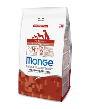 MONGE ALL BREEDS PUPPY AGNELLO, RISO E PATATE 2,5 KG