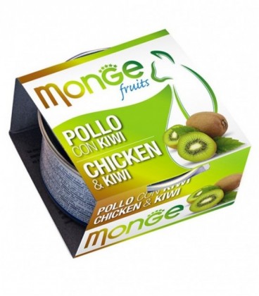 Monge Fruits in scatola con pollo e kiwi gr.80