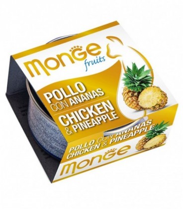 Monge Fruits in scatola con pollo e ananas gr.80