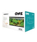 Aqpet One Mini Acquario in vetro 20 lt 36x22x26h cm