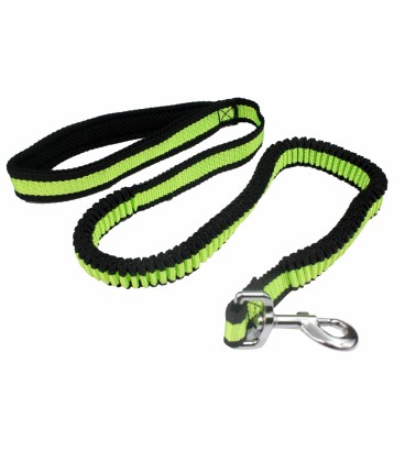 Pet Nova guinzaglio Large Bungee elasticizzato lunghezza 120-180 cm larghezza 2.5 cm giallo