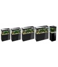 ACQUARIO AQUAEL GLOSSY 120 BLACK ACQUARIO 302LT CON SUPPORTO