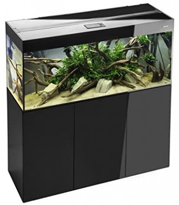 ACQUARIO AQUAEL GLOSSY 120 BLACK ACQUARIO 302LT CON SUPPORTO