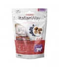 Italianway Pillows con manzo, latte e mirtilli Grain free snack gatti Sterilized 60 gr