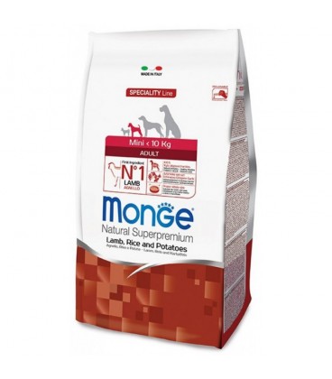 Monge Mini Adult Agnello 7,5 Kg Crocchette per Cane